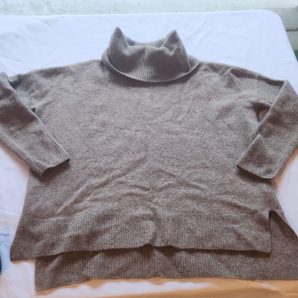 Max Studio Sweaters - Max Studio Brown Cowl Neck Cashmere Sweater